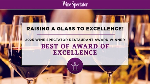 Wine Spectator’s 2025 Best of Award of Excellence
