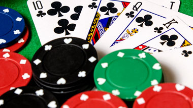 Poker room straight flush