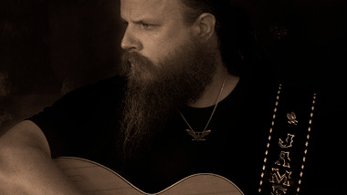 A Black and White Photo of Jamey Johnson