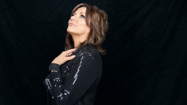 Martina McBride with black background