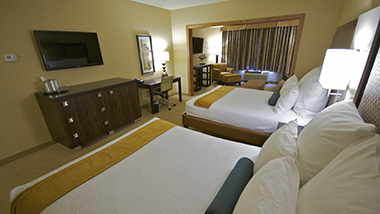 Inn at Charles Town Hotel Room Two beds room view